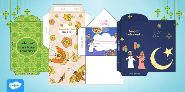 Printables Amplop Lebaran Idulfitri Gratis Teacher Made