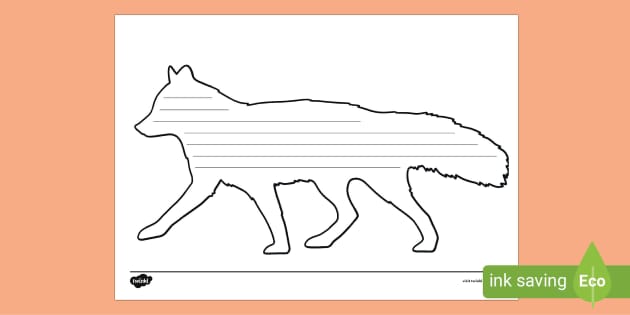 Dog Template Writing Frame (teacher made) - Twinkl