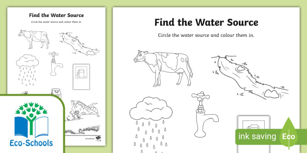 FREE! - Find the Water Source: Activity Page (teacher made)