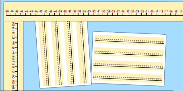 number line border