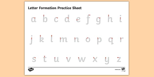 Alphabet Writing Practice Sheets | Kindergarten Handwriting