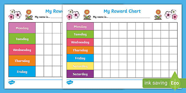 Please make a request if require design Early Years Personalised  Reward Chart 
