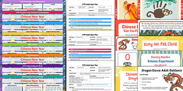 EYFS Chinese New Year Lesson Plan Enhancement Ideas and Resources Pack