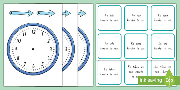 Ko Te Aha Te Wā? Hour Clock Activity (teacher Made)