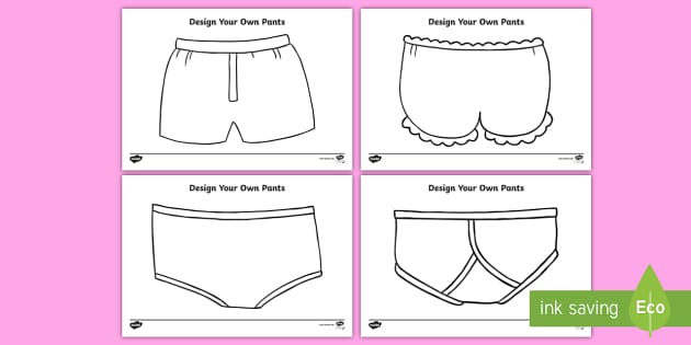 Design Your Own Pants | Template (teacher made) - Twinkl