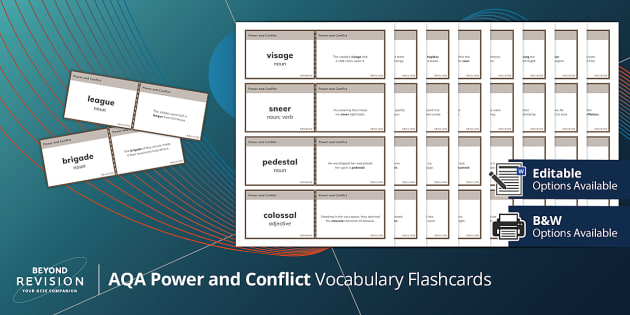 Aqa Power And Conflict Sophisticated Vocabulary Flashcards