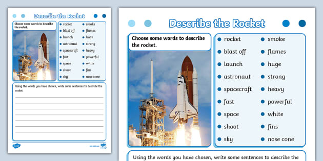 writing essay on rocket for class 1