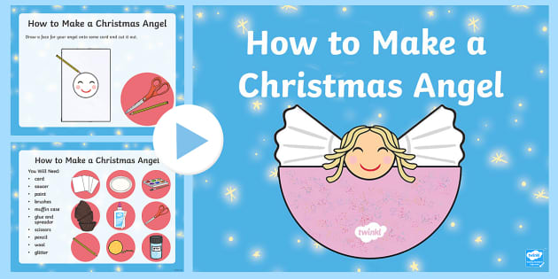 Paper Angels Craft Template - Crafts and Activities - Twinkl