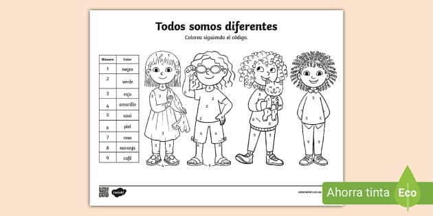 COLORS, Coloring Pages in Spanish - COLORES, hojas para colorear