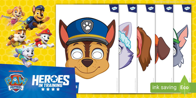 FREE PAW Patrol Masks Paramount Heroes in Training