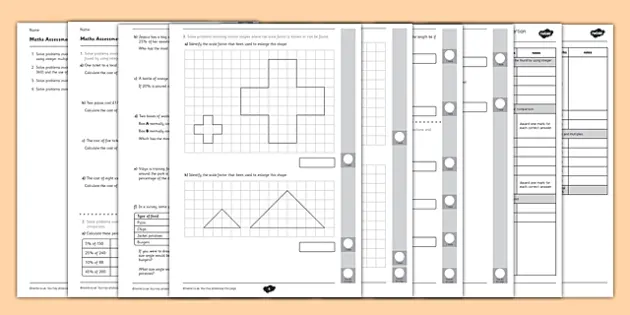 ks2 year 6 maths assessment ratio and proportion sats questions