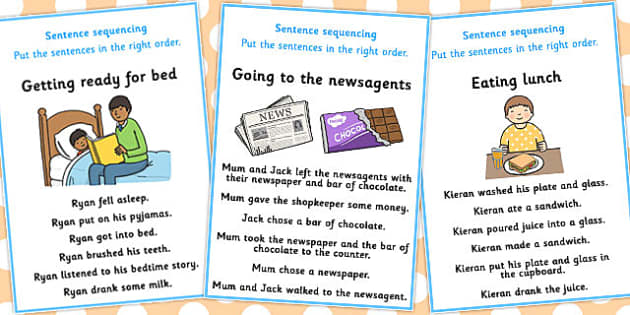 6 Step Sequencing Cards