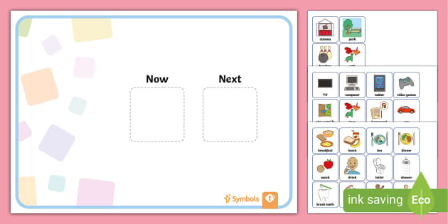 Twinkl Symbols: At Home Now and Next Board (teacher made)