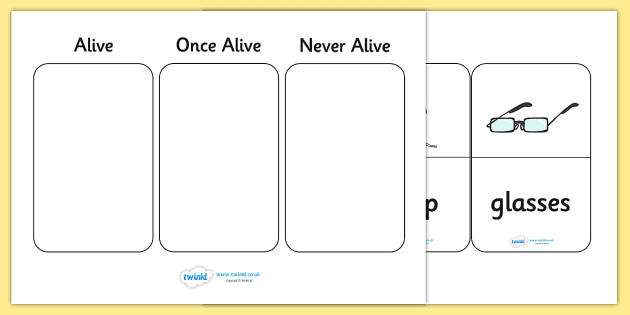 Alive Once Alive Never Alive Sorting Activity Teacher Made