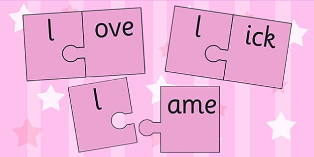 L And Vowel Production Jigsaw Cut Outs (teacher Made)