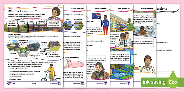 Liveability Comprehension - Asia - Geography (teacher Made)