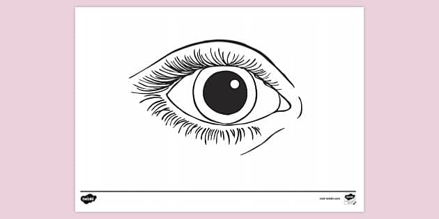 FREE! - Eye Large Pupil Colouring | Colouring Sheets