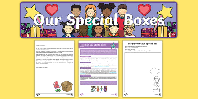 EYFS Special Boxes Transition Days Activity Pack - Twinkl