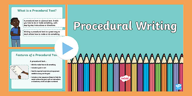 Procedural Writing PowerPoint - Twinkl