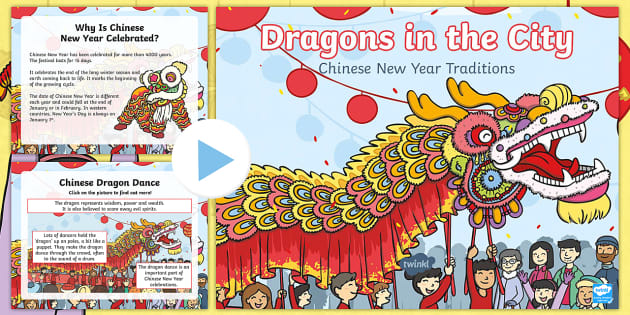 Dragons in the City: Chinese New Year Traditions PowerPoint