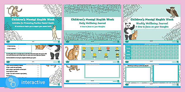 Children's Mental Health Week KS2 Checklist and Journal