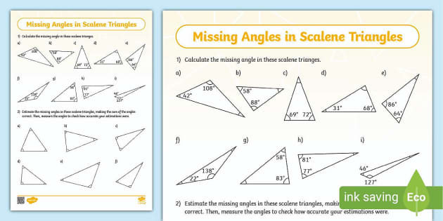 Angles in a triangle 