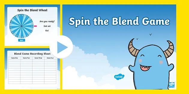 Blend word spinner - Teaching resources