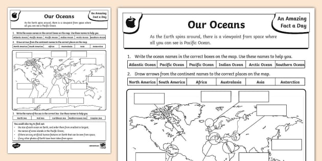 ocean zones diagram worksheet