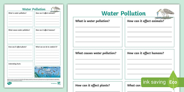 research questions water pollution