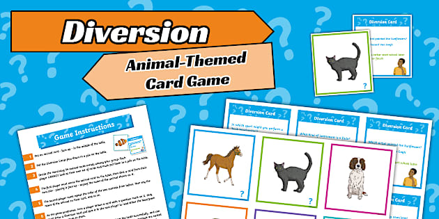 Diversion Animal-Themed Card Game