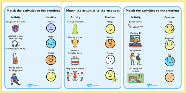 Emotions Activity Worksheets - activities, worksheet, feelings