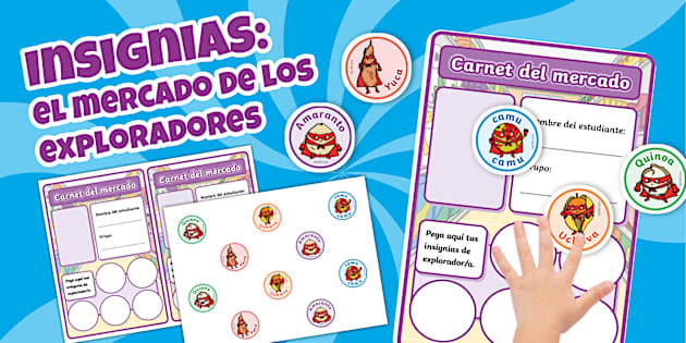 Learning Toy Insignias Insignias: mercado de los exploradores