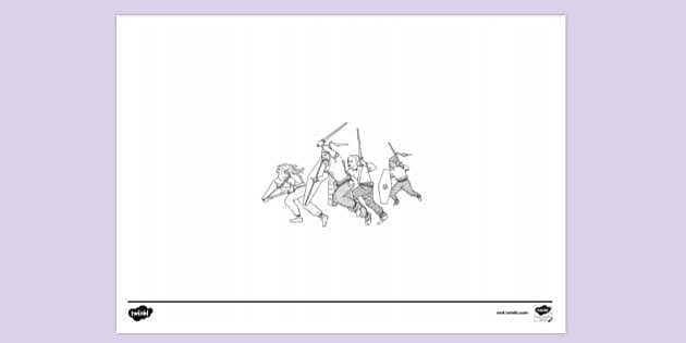 Celt iberian infantry warrior coloring pages for kids