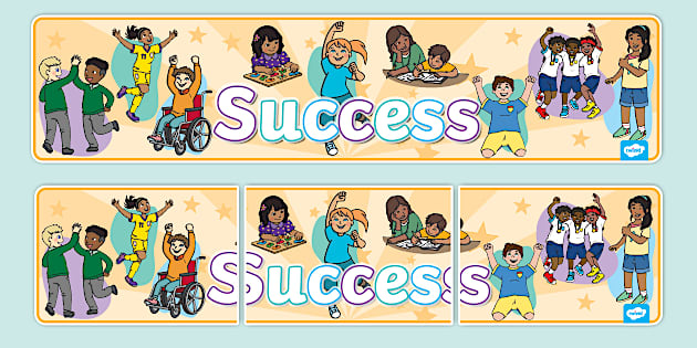 Success Display Banner Teacher Made Twinkl