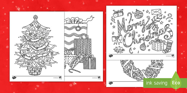 Christmas Mindfulness Coloring Sheets (teacher made)