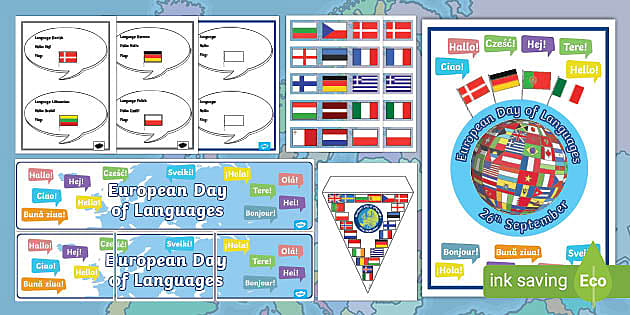 👉 European Day of Languages: Display Pack (teacher made)