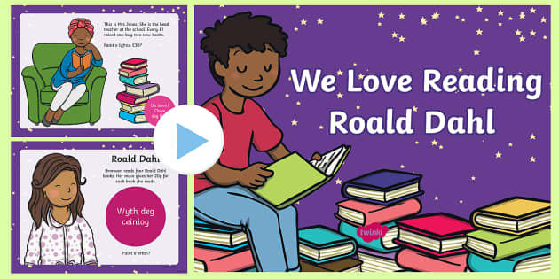 We Love Reading Roald Dahl Incidental Welsh Powerpoint