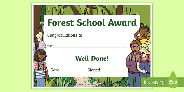 Outdoor Forest School Award Certificate Twinkl Resources