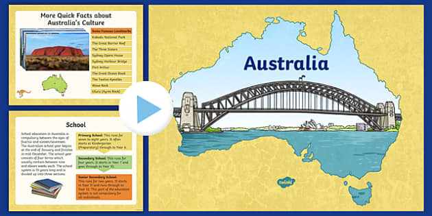 english presentation about australia