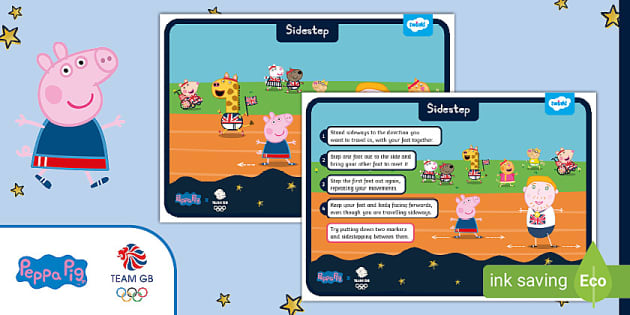 FREE! - Peppa Pig & Team GB Sidestep Activity for Children Pack
