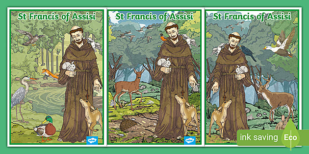 St Francis Pictures With Animals - KS1 (teacher made)