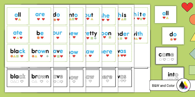 Heart Word Practice Cards Primer Set (teacher made) - Twinkl