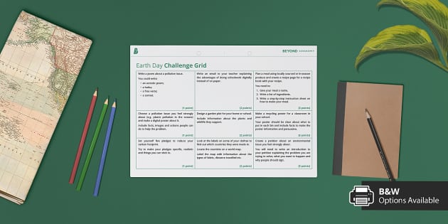 Earth Day Activity Grid Challenge (teacher made) - Twinkl