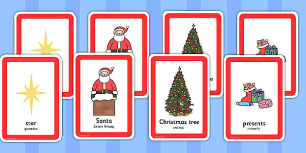 Christmas Pairs Matching Game Polish Translation - Twinkl