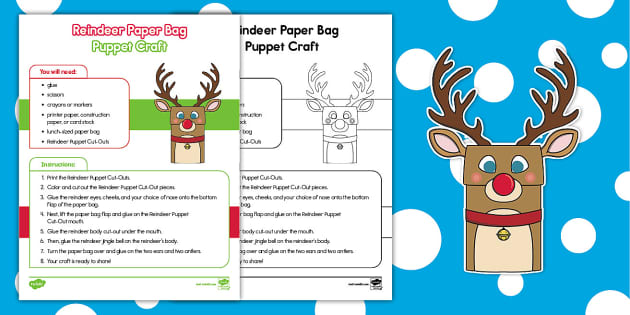 Christmas Reindeer Shape Match Learning Bag for Special Education Math  Skills