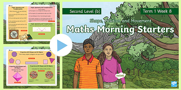 Maths Morning Starters Second Level (b) Term 1 Week 8 PowerPoint