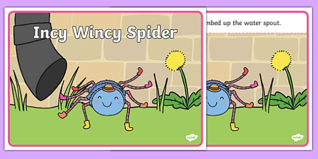 Spider Song Card - Biology Stationery