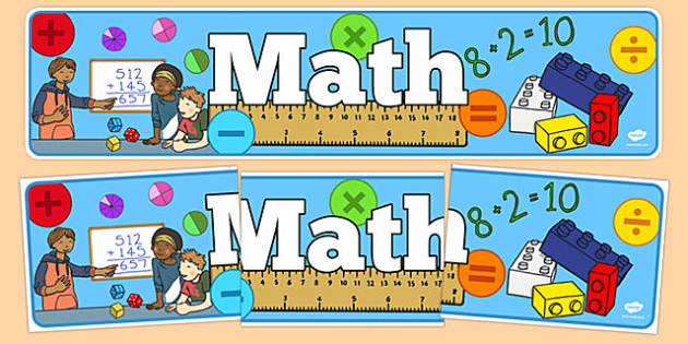 Math Display Banner - usa, america, math, display banner