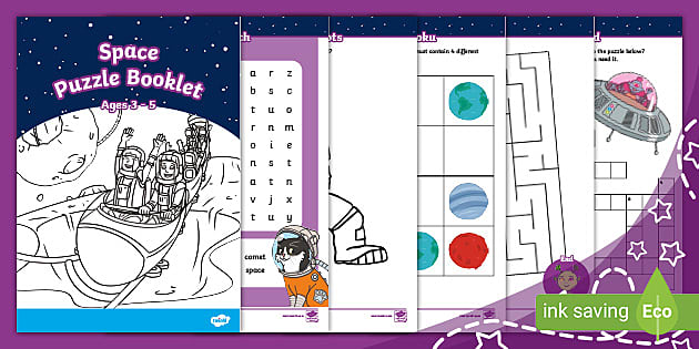 Space Puzzle Activity Booklet (teacher made) - Twinkl