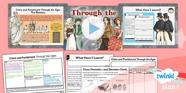 History Crime And Punishment Through The Ages Lks2 Lesson Pack 6